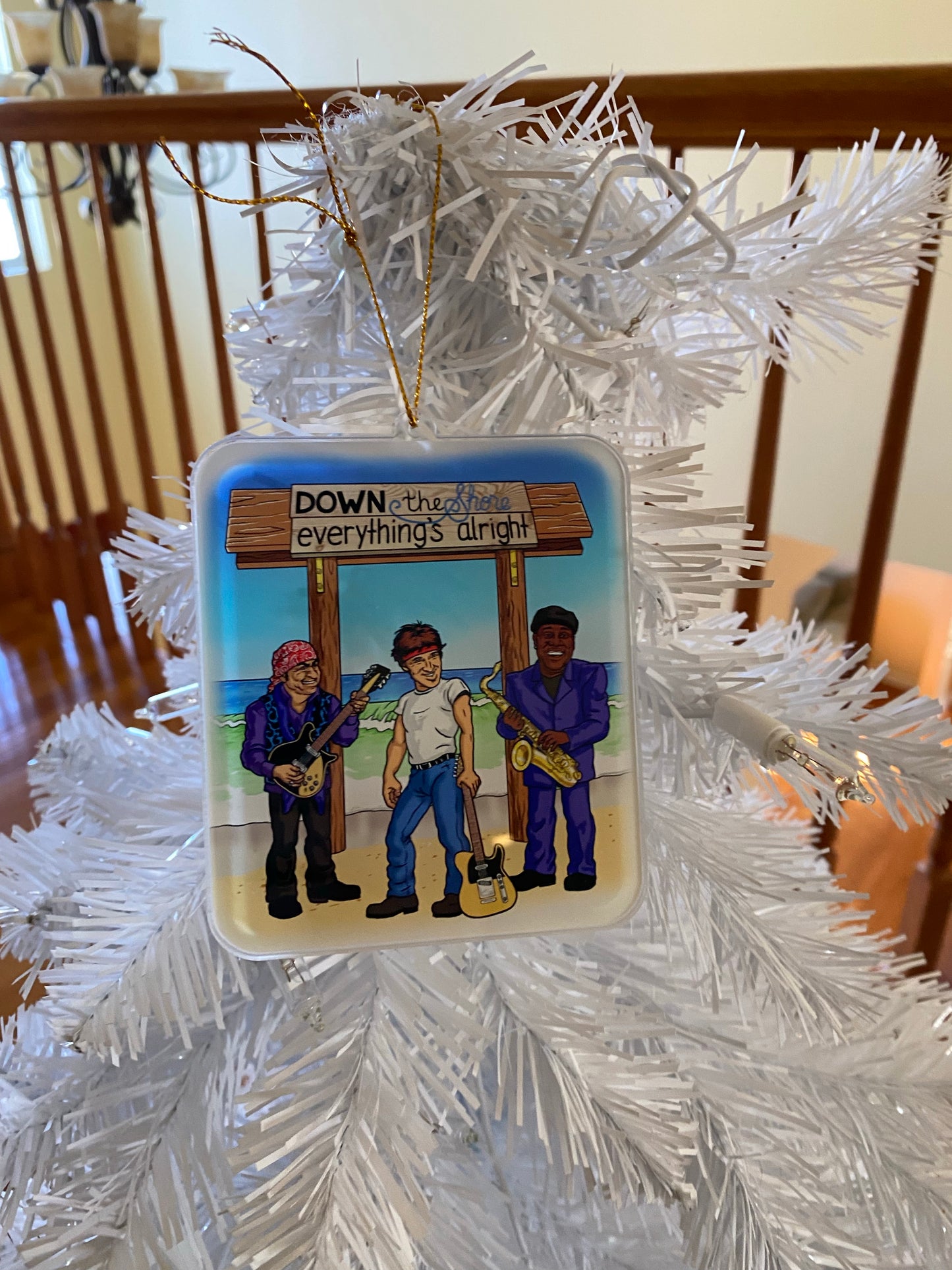 Down the shore everything is alright - The Boss Bruce Springsteen bruce juice ornament - E street band