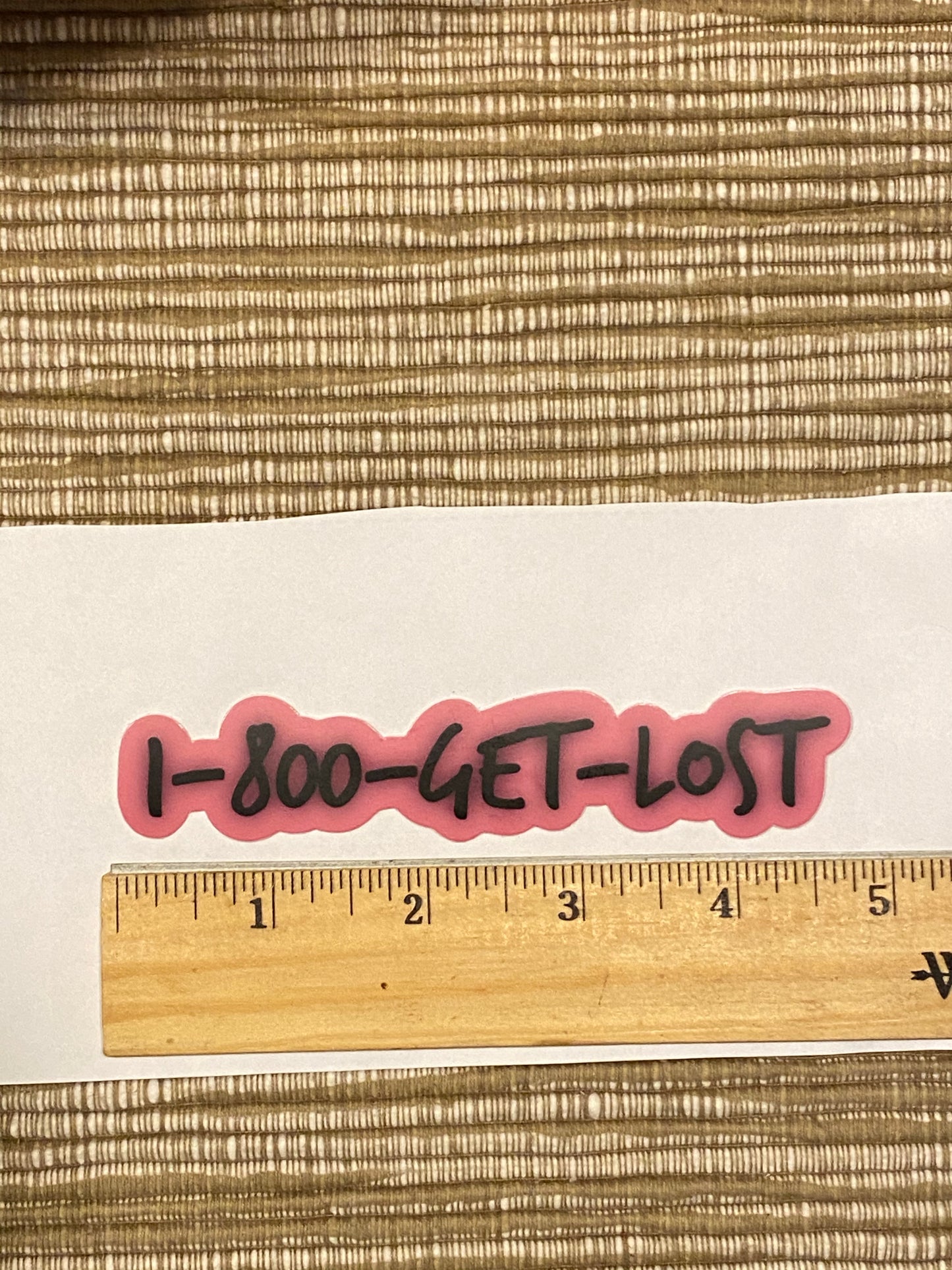 1-800 GET LOST sticker - funny stickers Get Lost
