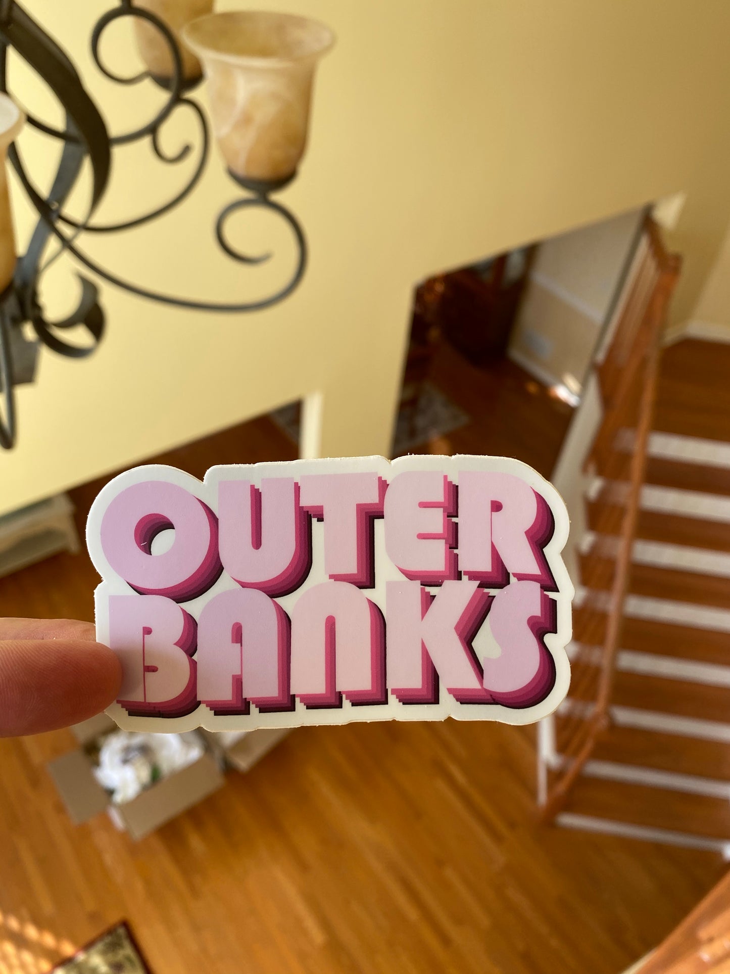 Outer Banks Pink sticker John B JJ Pope Kiara Sarah OBX