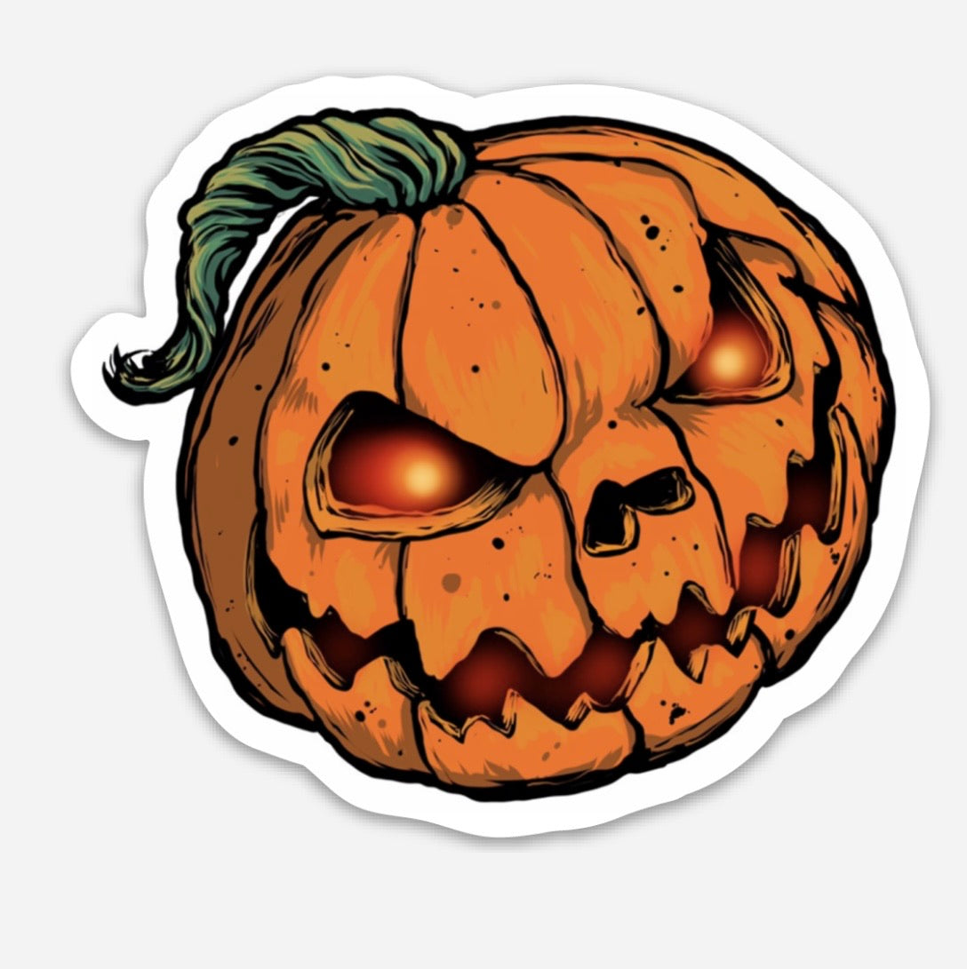 Pumpkin Halloween stickers - cute pumpkin stickers - scary pumpkin stickers