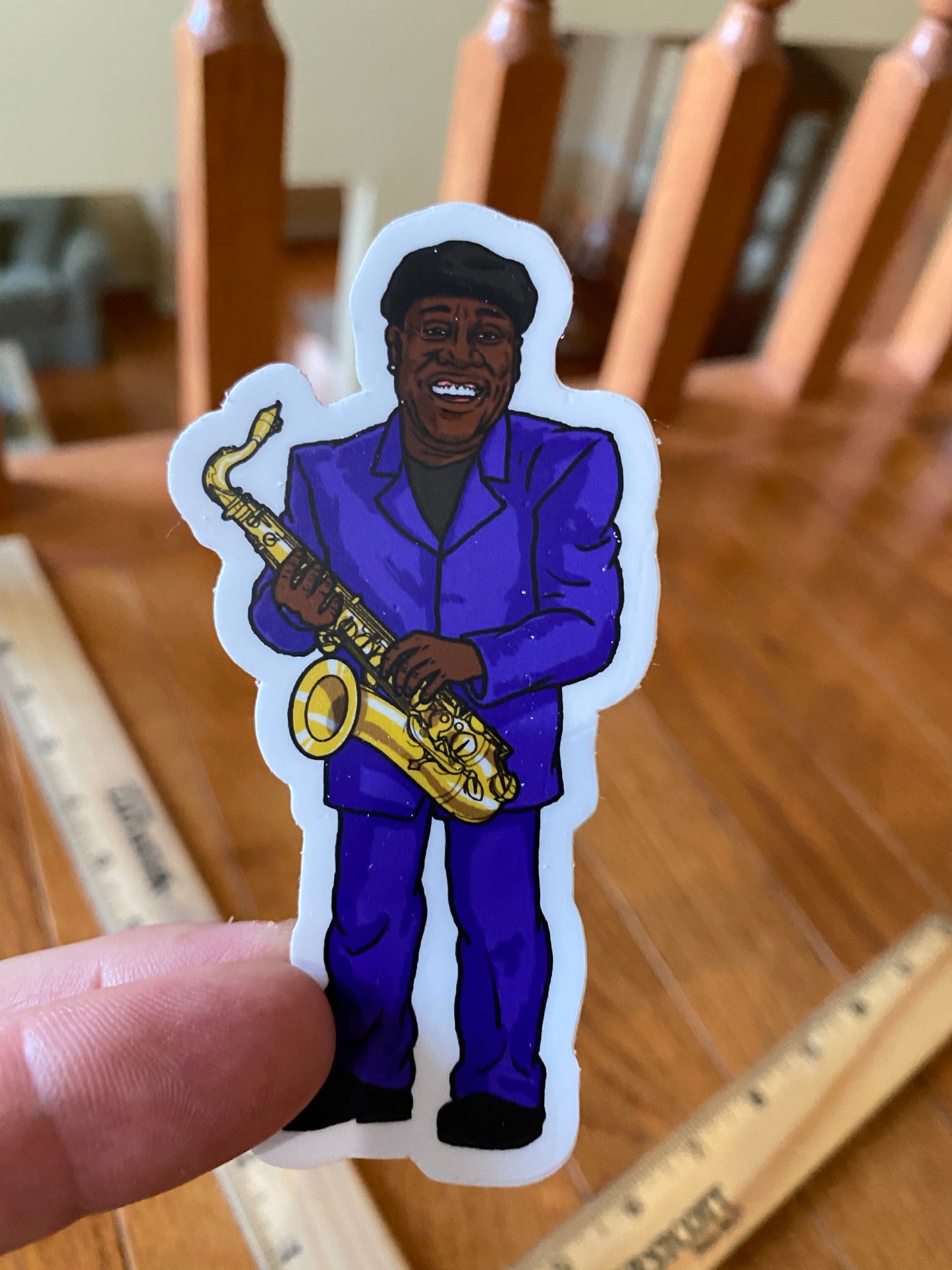 The Boss Clarence steve Nazar sticker - E street band