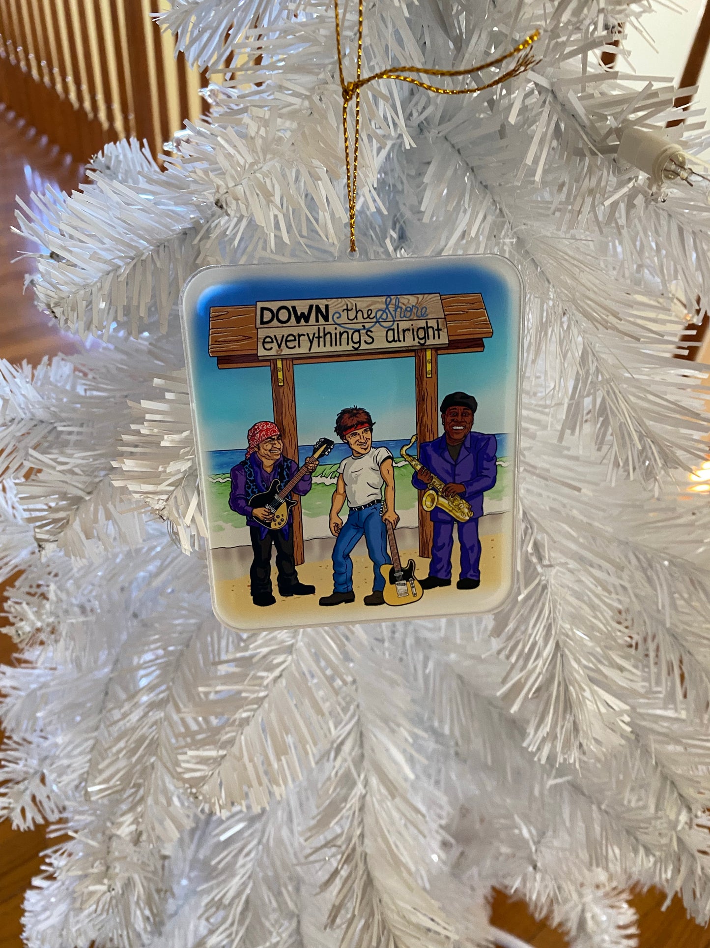 Down the shore everything is alright - The Boss Bruce Springsteen bruce juice ornament - E street band