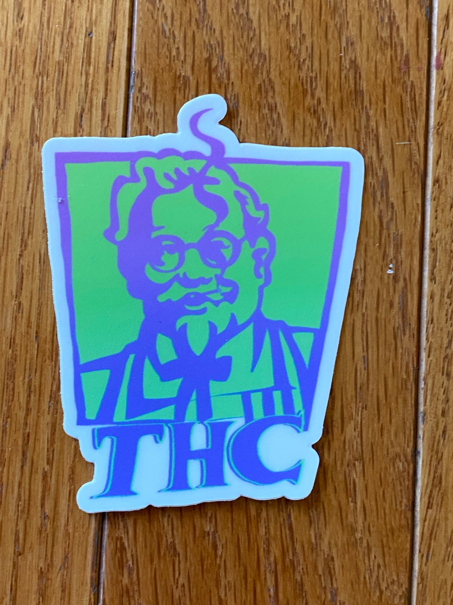 THC KFC sticker - high times purple haze