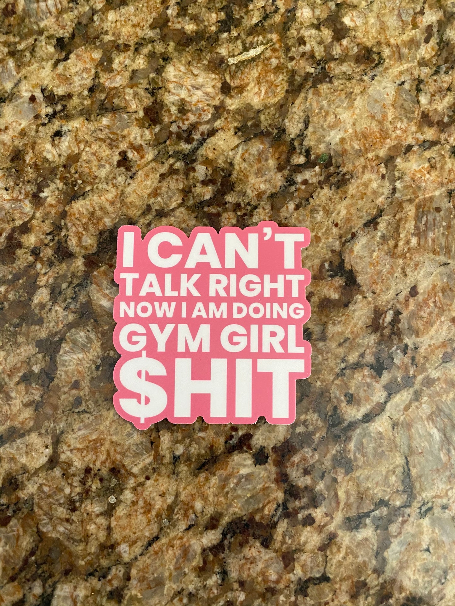 Tik Tok inspired song/quotes gym girl sticker - Megan the stallion - I a hot girl I do hot quotes