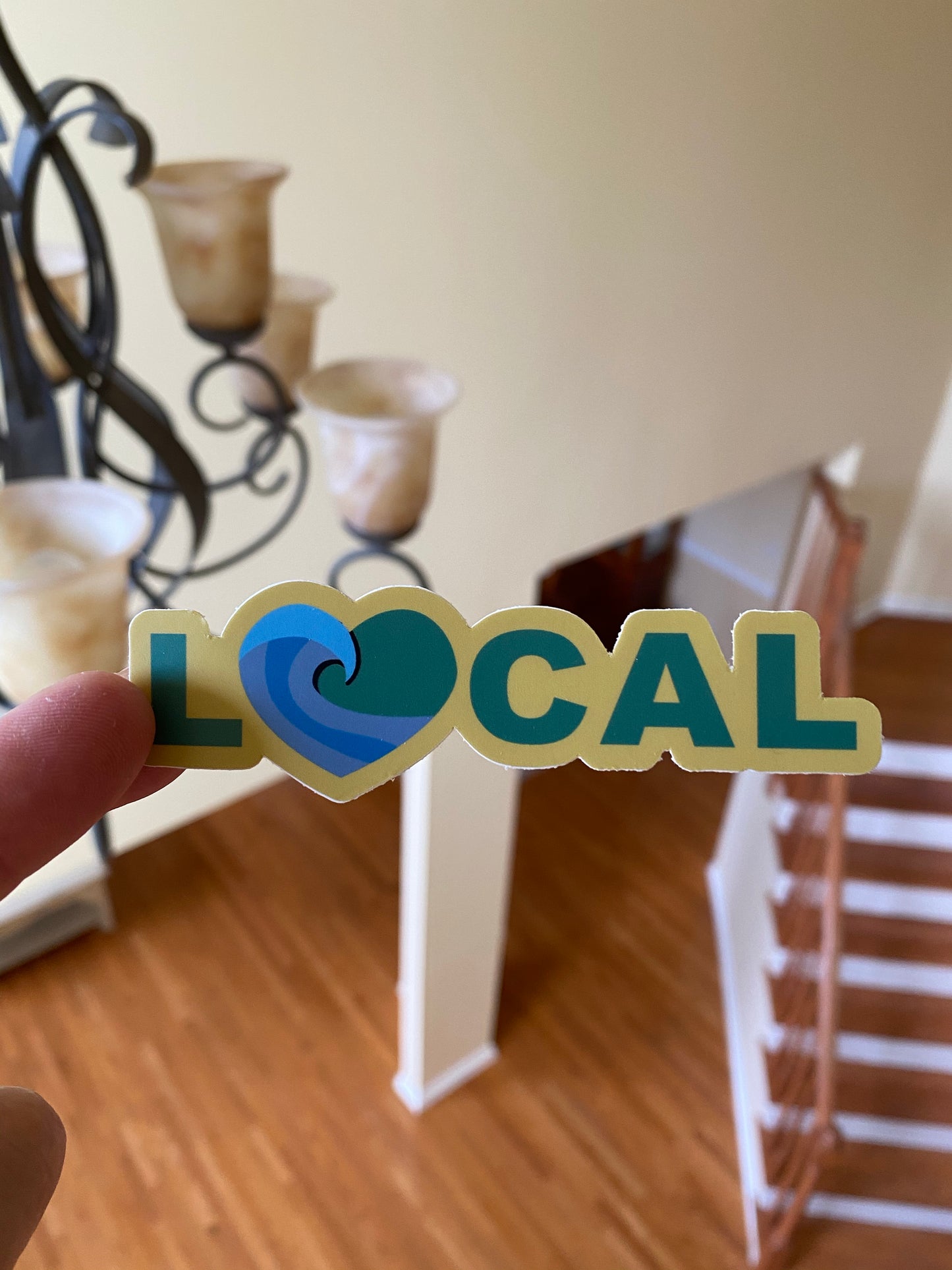 Local surf wave sticker - surf local local shop local