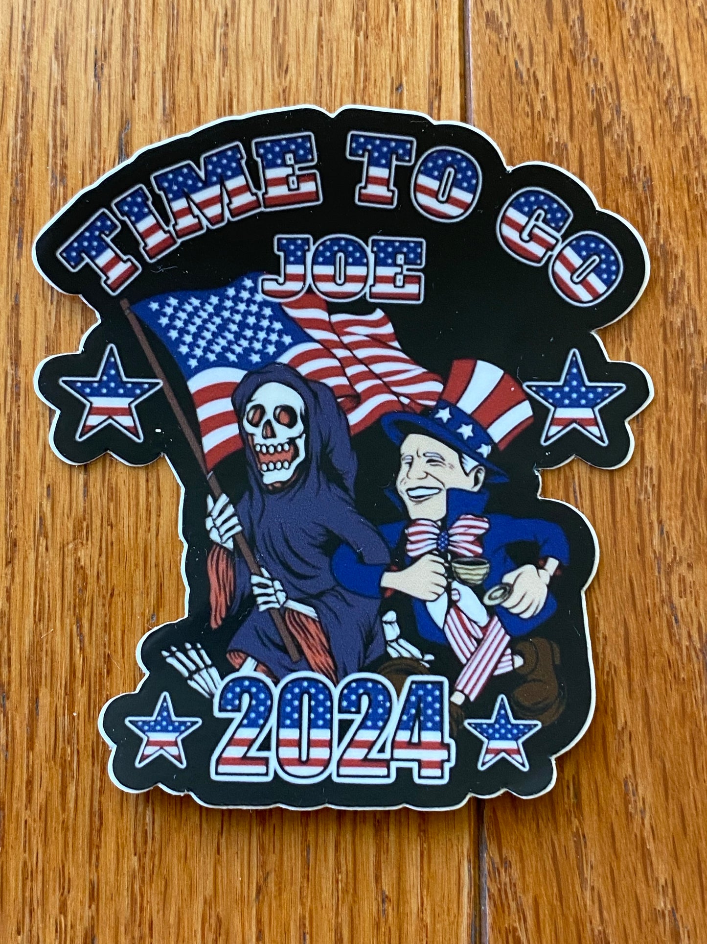 Time to go Joe 3x3 Vinyl sticker