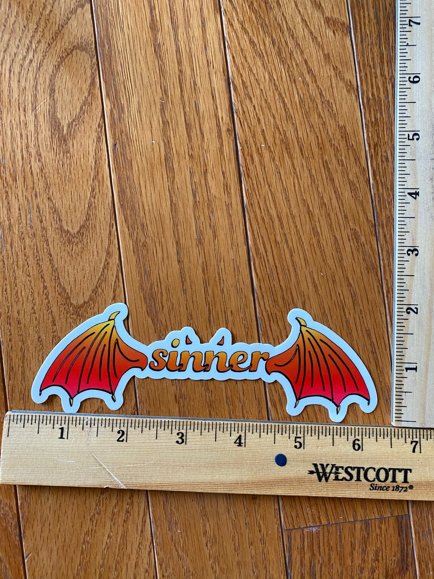 Devil sinner wings sticker - cute devil wings sticker