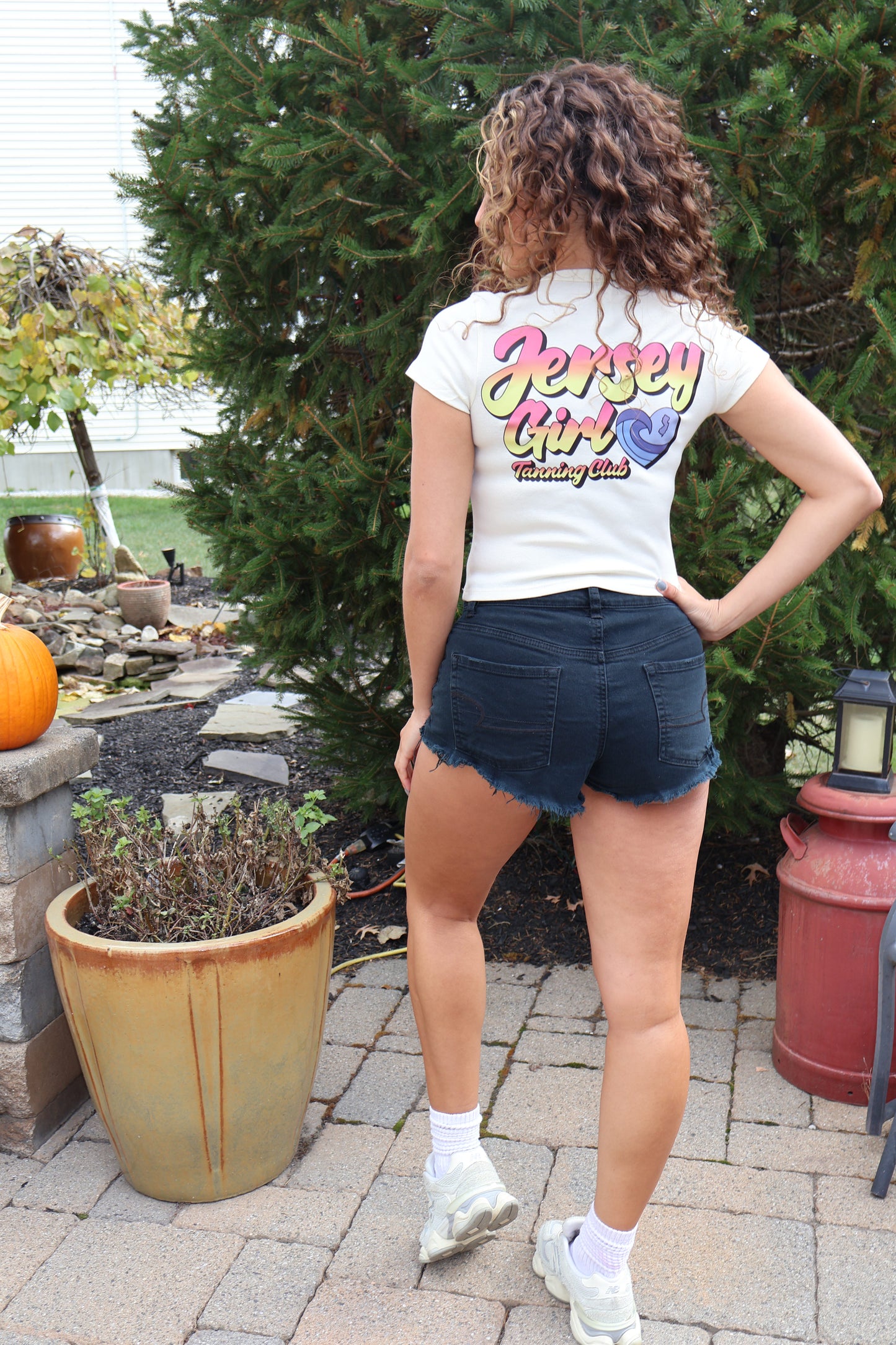 Jersey Girl Tanning Club baby T