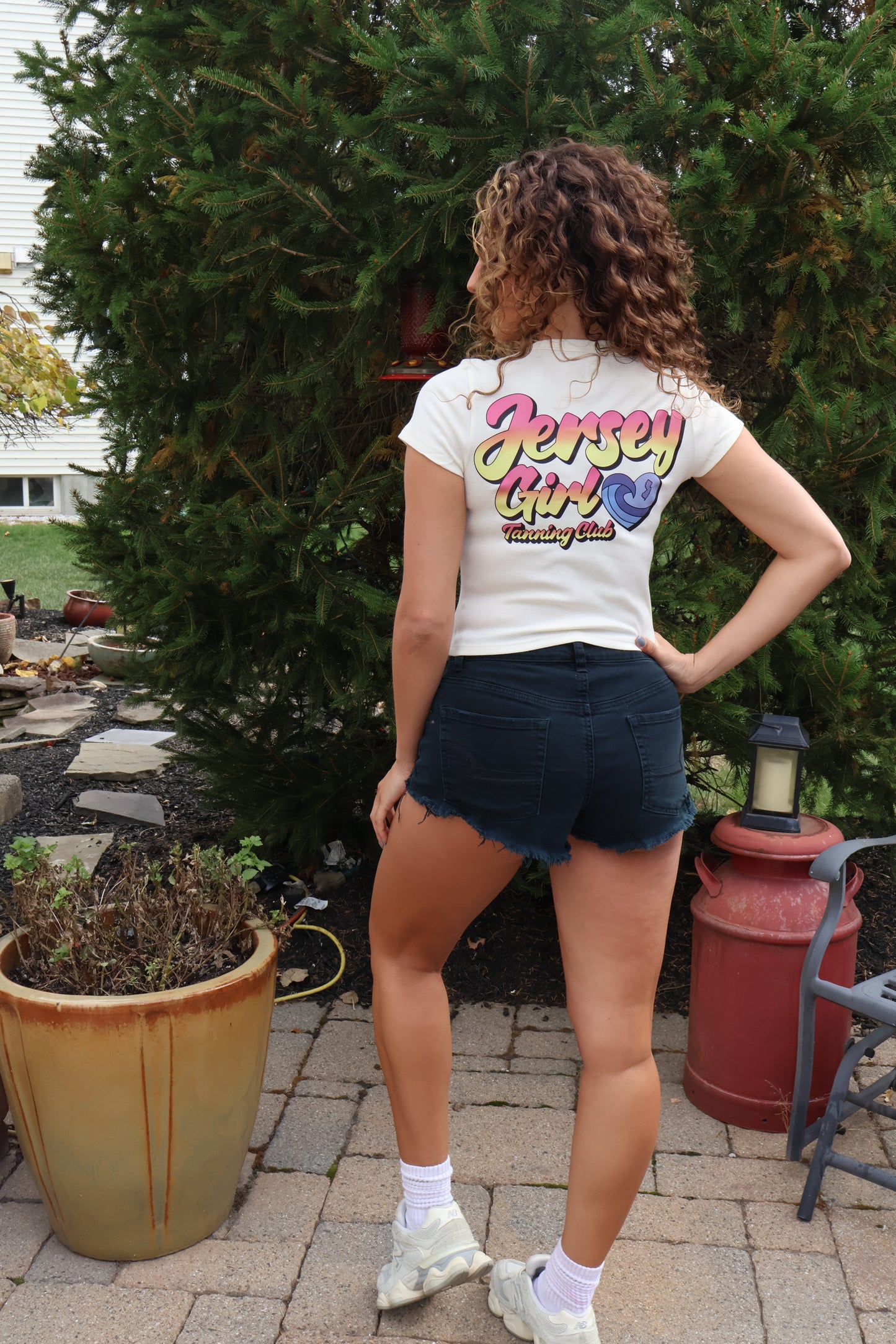 Jersey Girl Tanning Club baby T