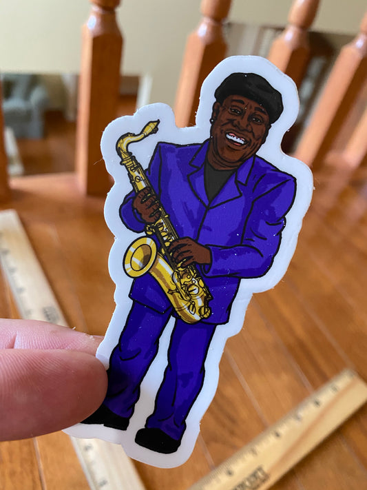 The Boss Clarence steve Nazar sticker - E street band