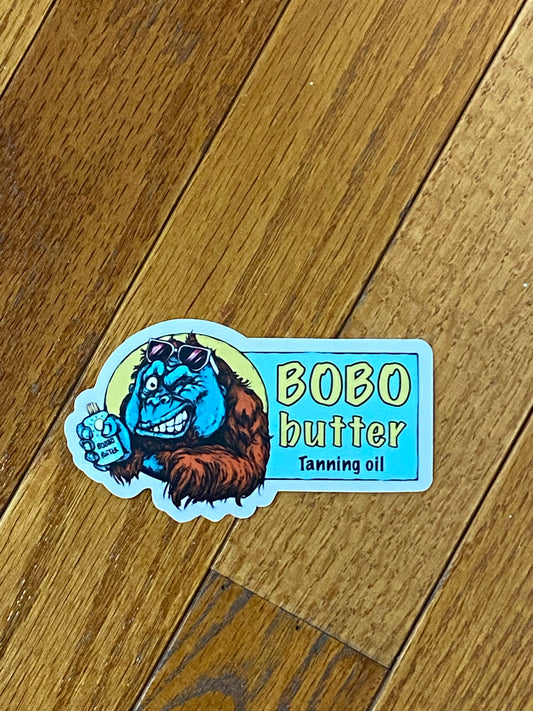 bobo butter sticker tanning oil 