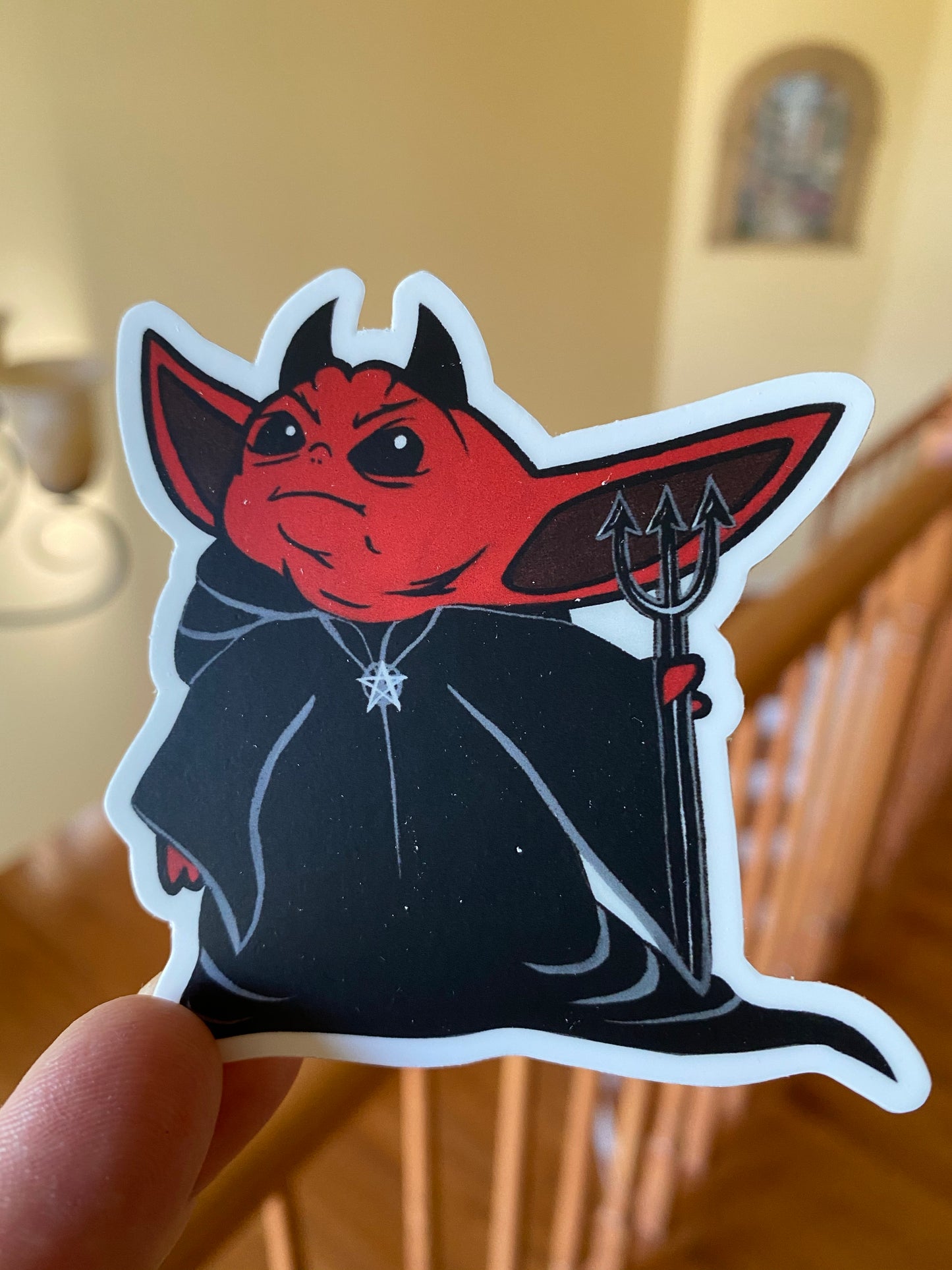 The evil child - super cute rendition sticker - created by artist Penny  slice