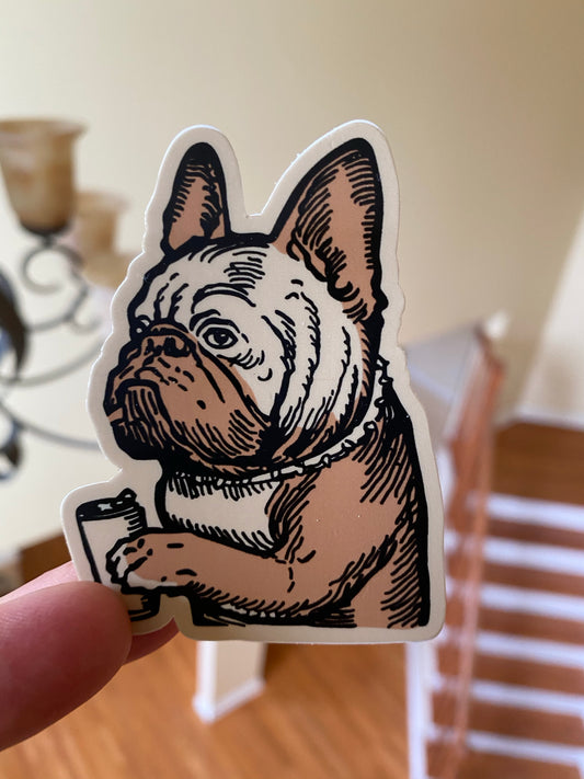 French bulldog sticker bulldogs Frenchie cute French bulldog sticker