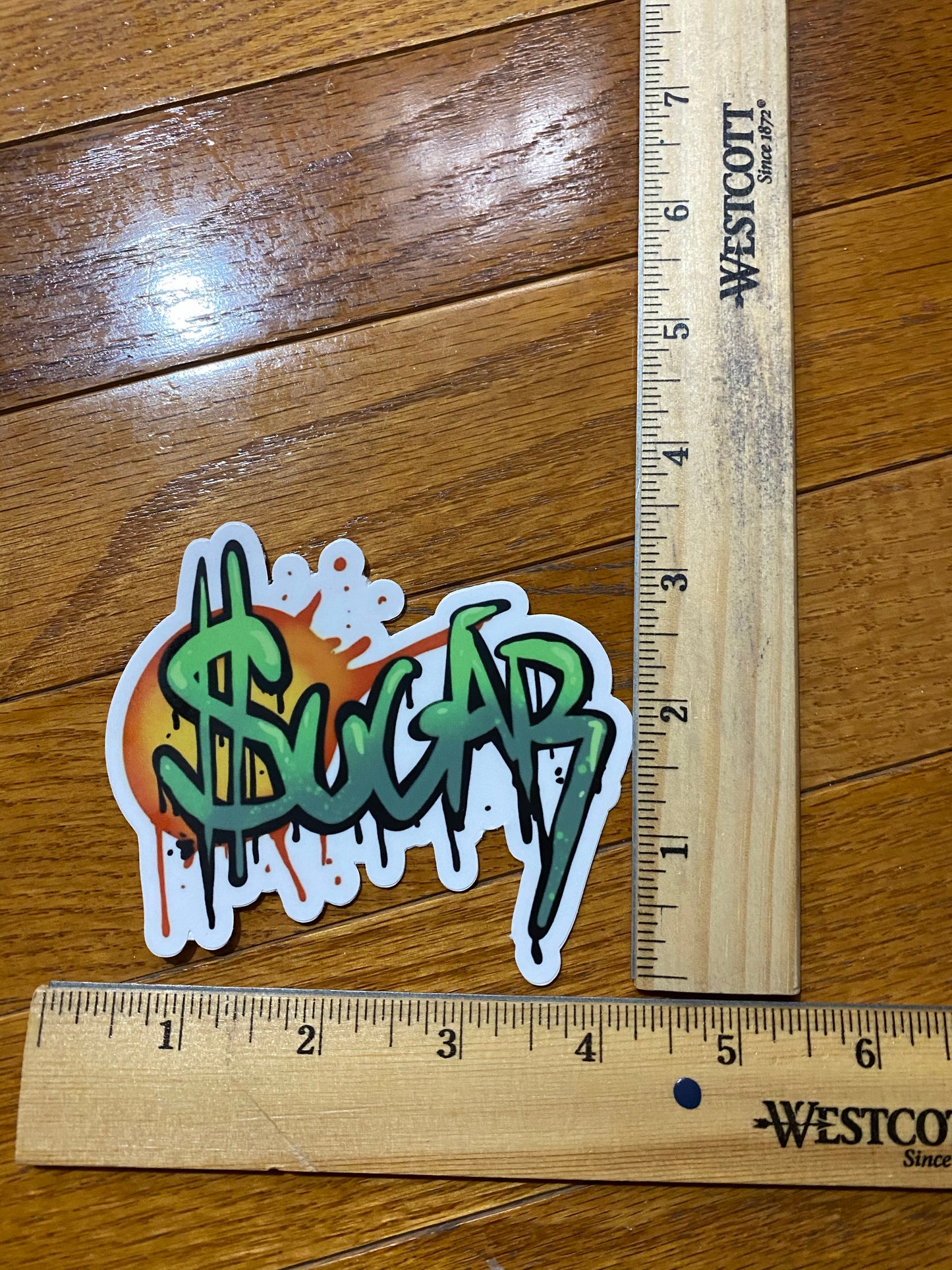 Sugar graffiti $ sticker boardwalk sweets collection - cotton candy sticker