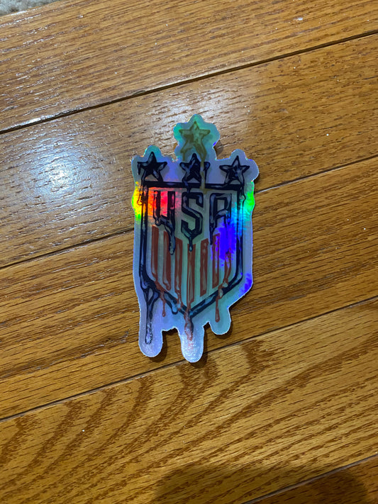 USA holographic USWNT team drip design USA 4 stars