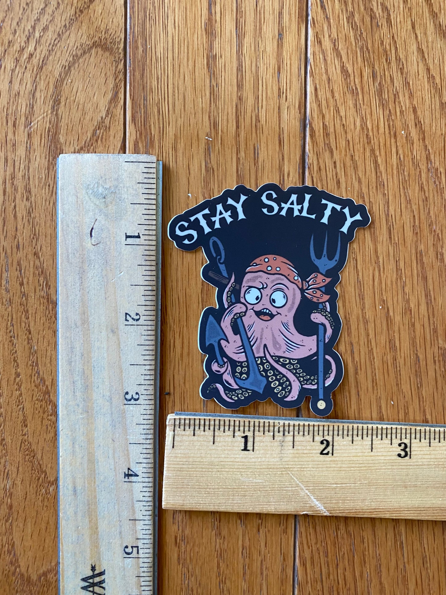 Stay salty - vinyl sticker 3x3 original design - beach summer trending sticker cute