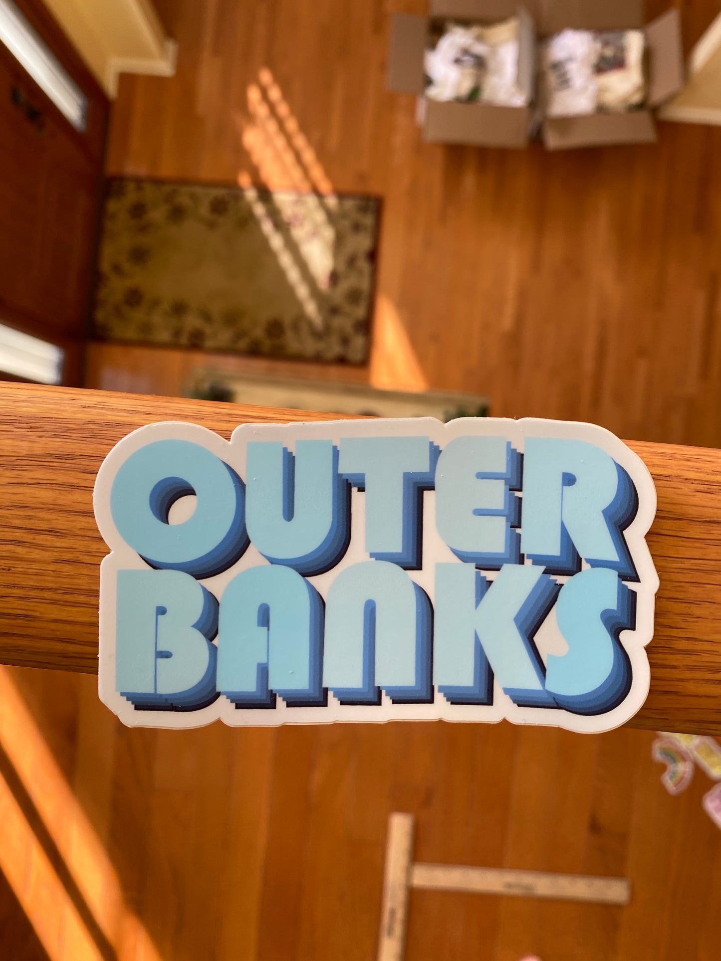 Outer Banks Blue  sticker  John B JJ Pope Kiara Sarah OBX