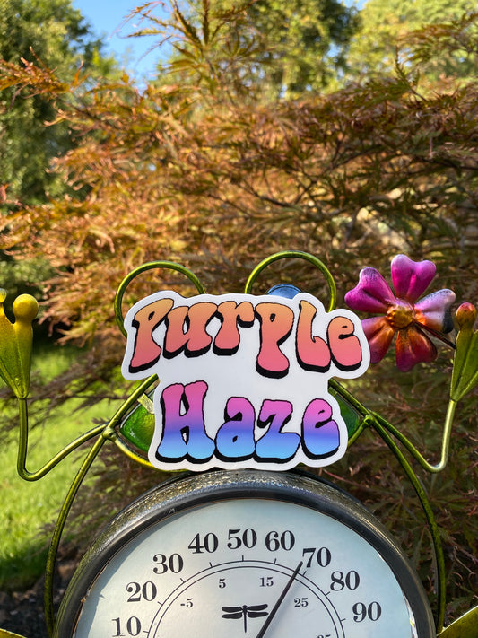 Purple Haze psychedelic sticker - purple haze