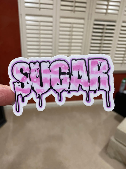 Sugar drip sticker boardwalk sweets collection - cotton candy sticker