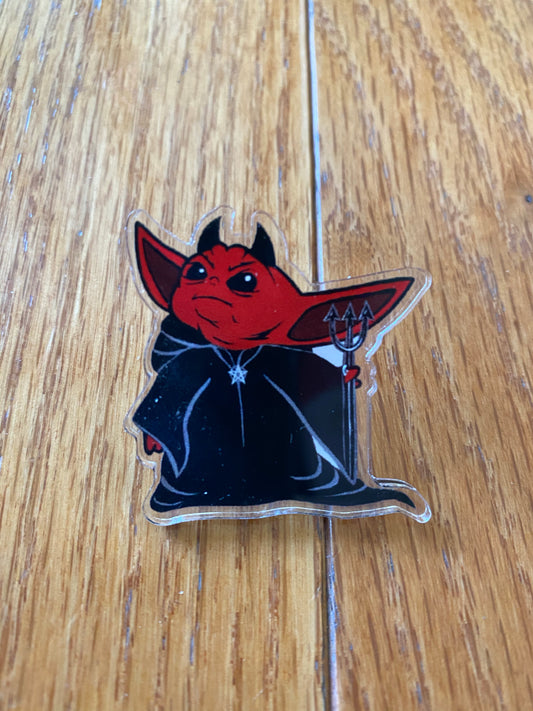 The evil child - super cute acrylic pin - created by artist Penny  slice