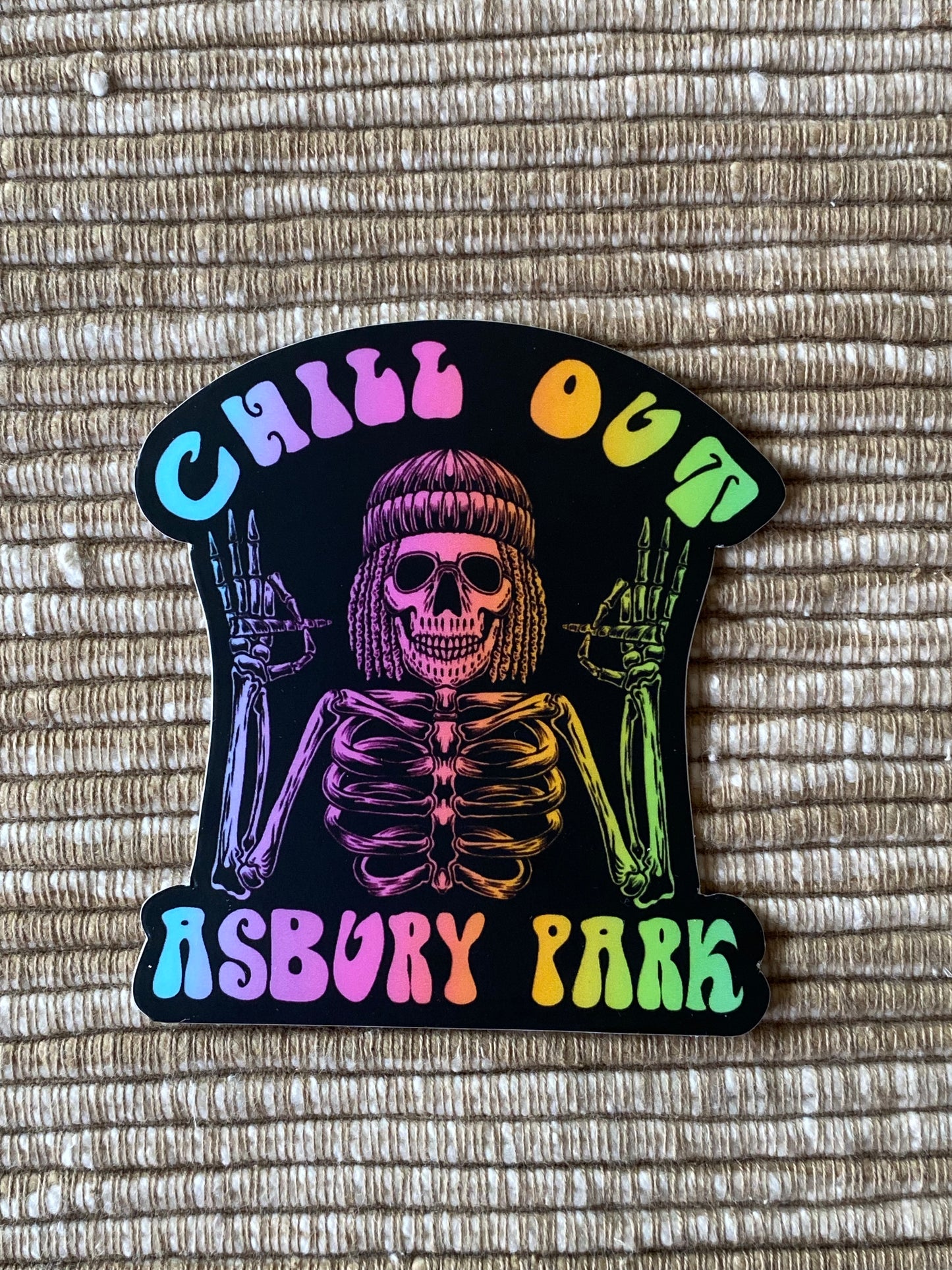 ASBURY PARK Chill out sticker  - Skull sticker