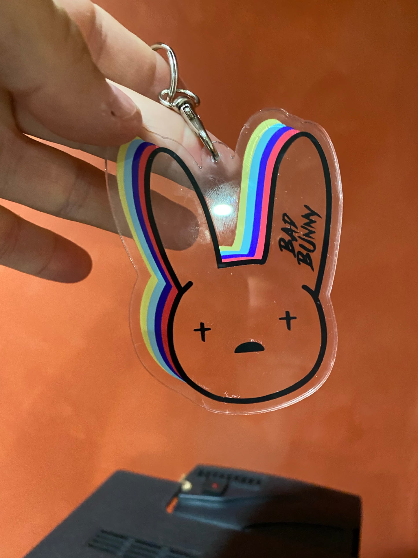 Bad bunny keychain - cute bad bunny keychain and stickers