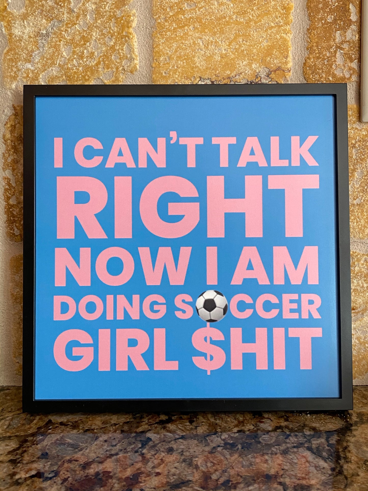 Tik Tok inspired song/quotes soccer girl sign - Megan the stallion  - I a hot girl I do hot quotes