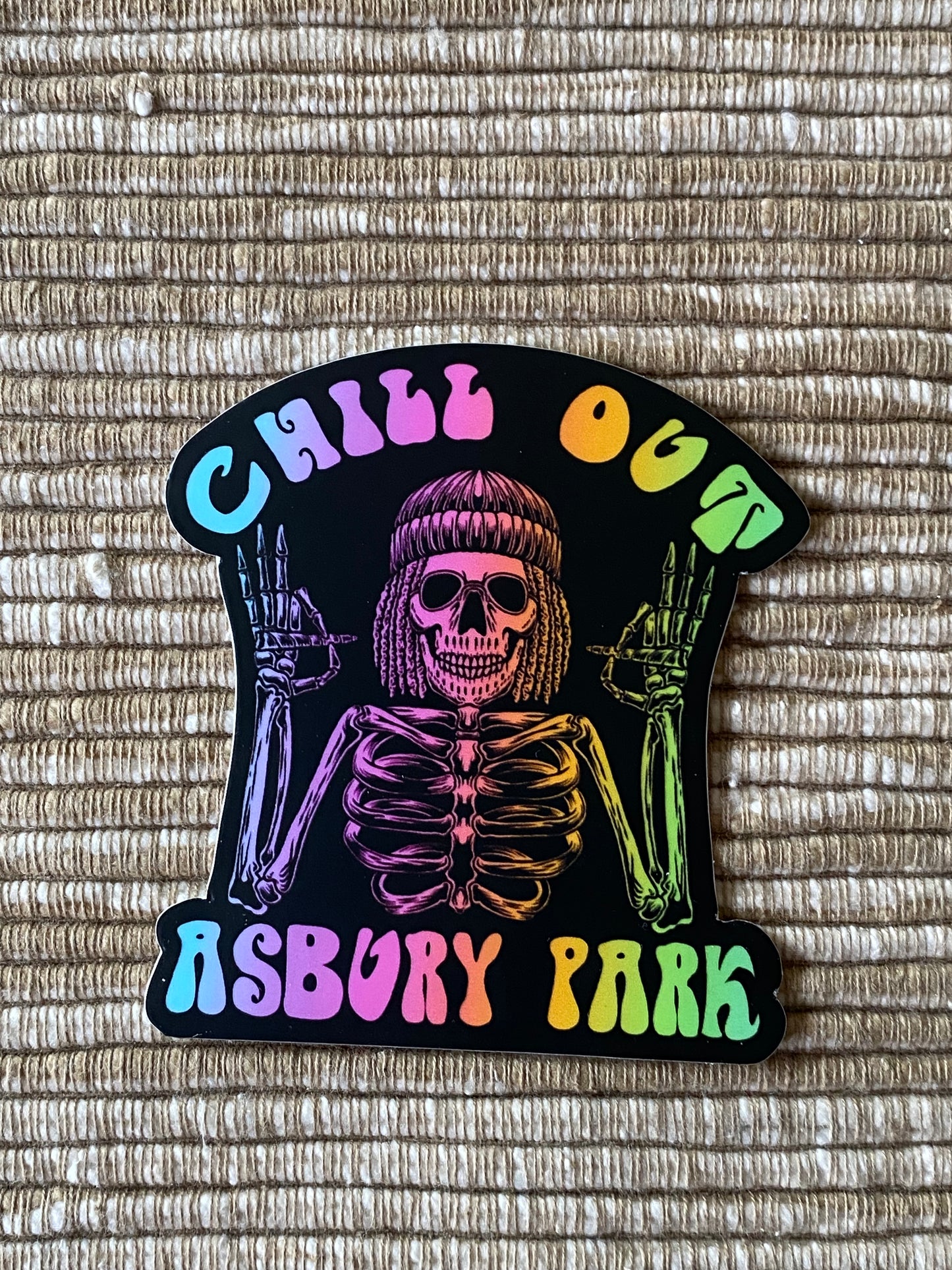 ASBURY PARK Chill out sticker  - Skull sticker