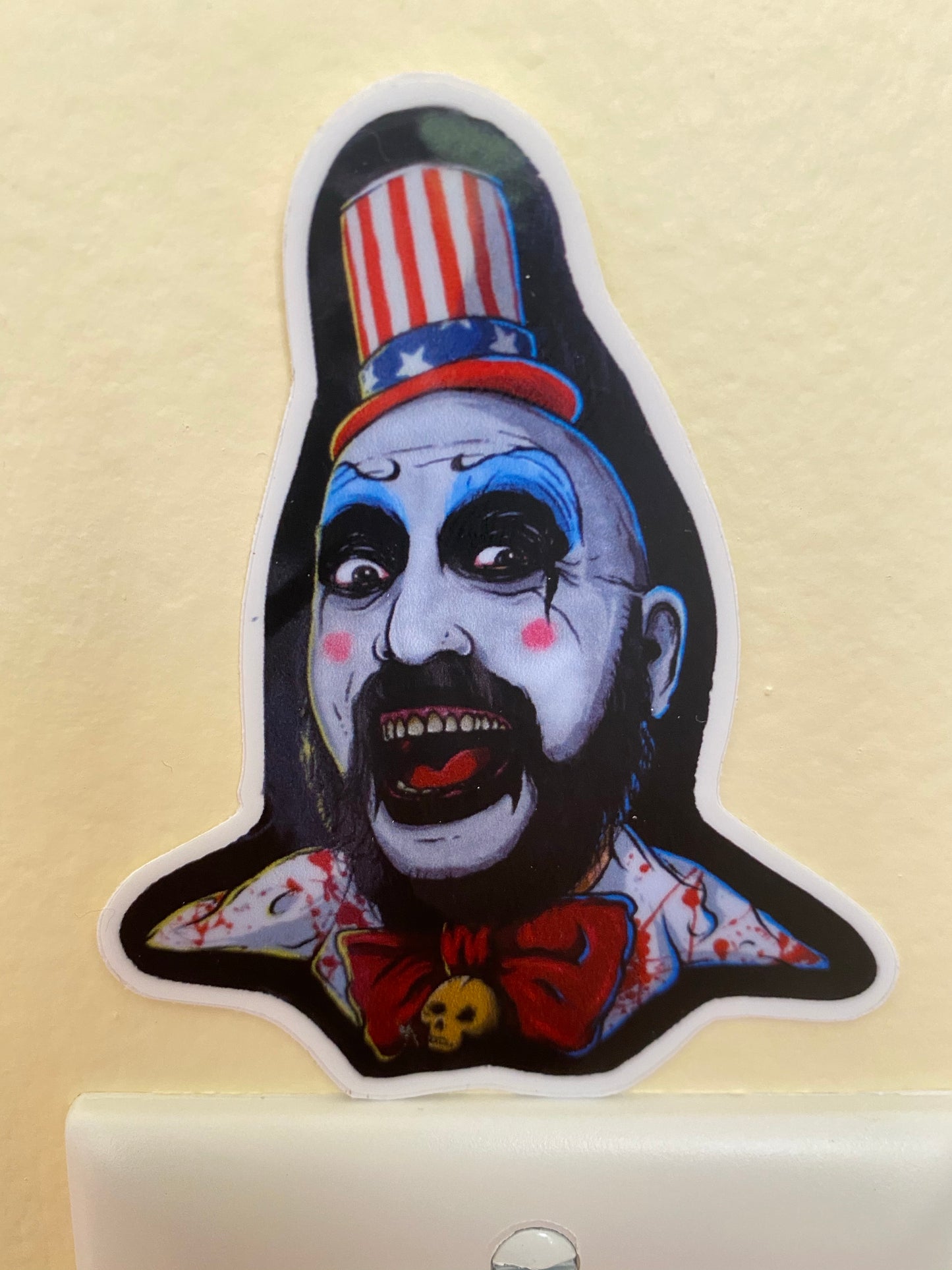 Captain Spaulding original fan art sticker - devils rejects 3 from hell tutti fruti