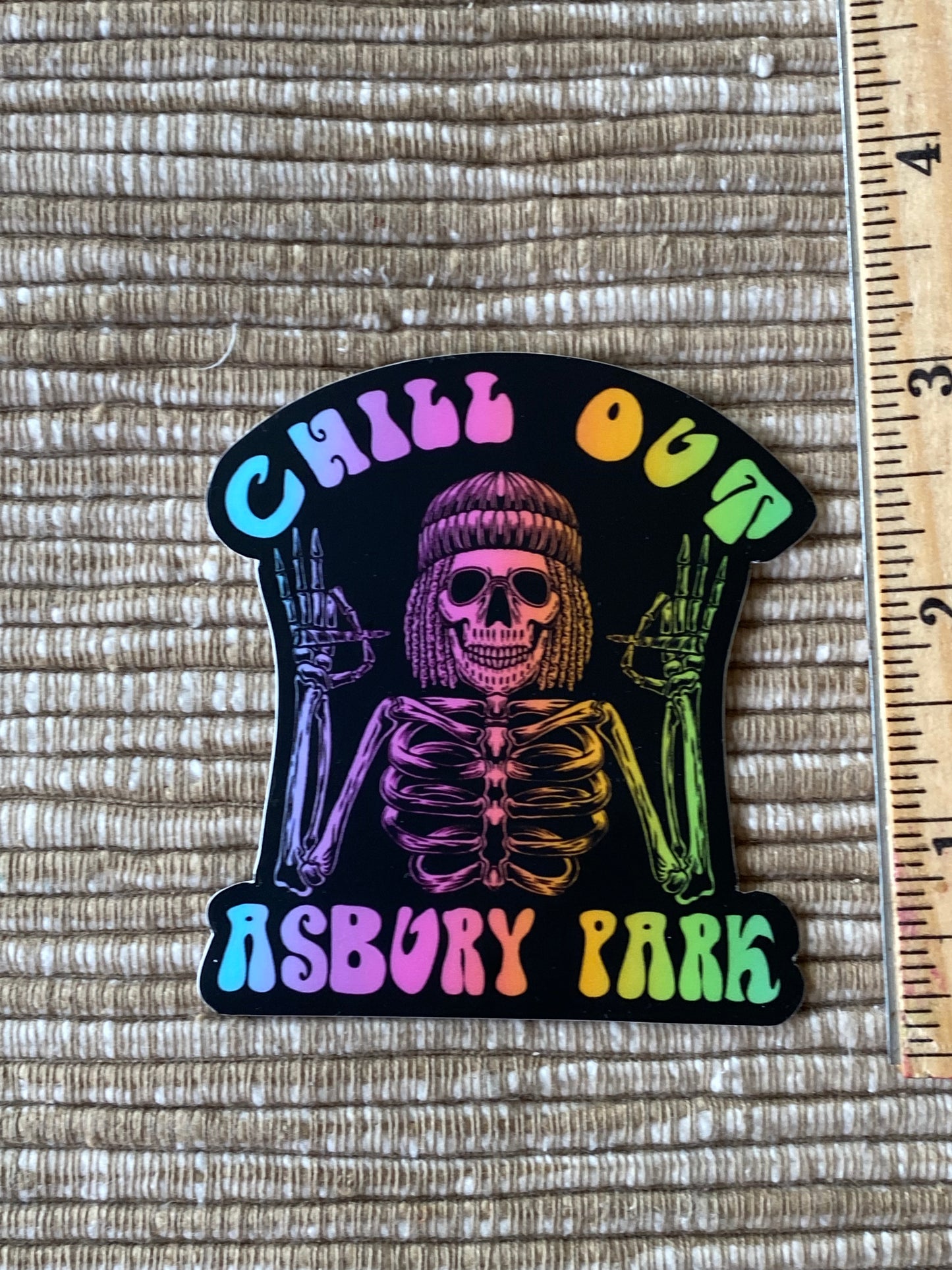 ASBURY PARK Chill out sticker  - Skull sticker