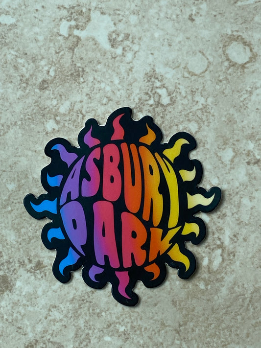 ASBURY PARK sunburst sticker - Gradient sunburst sticker