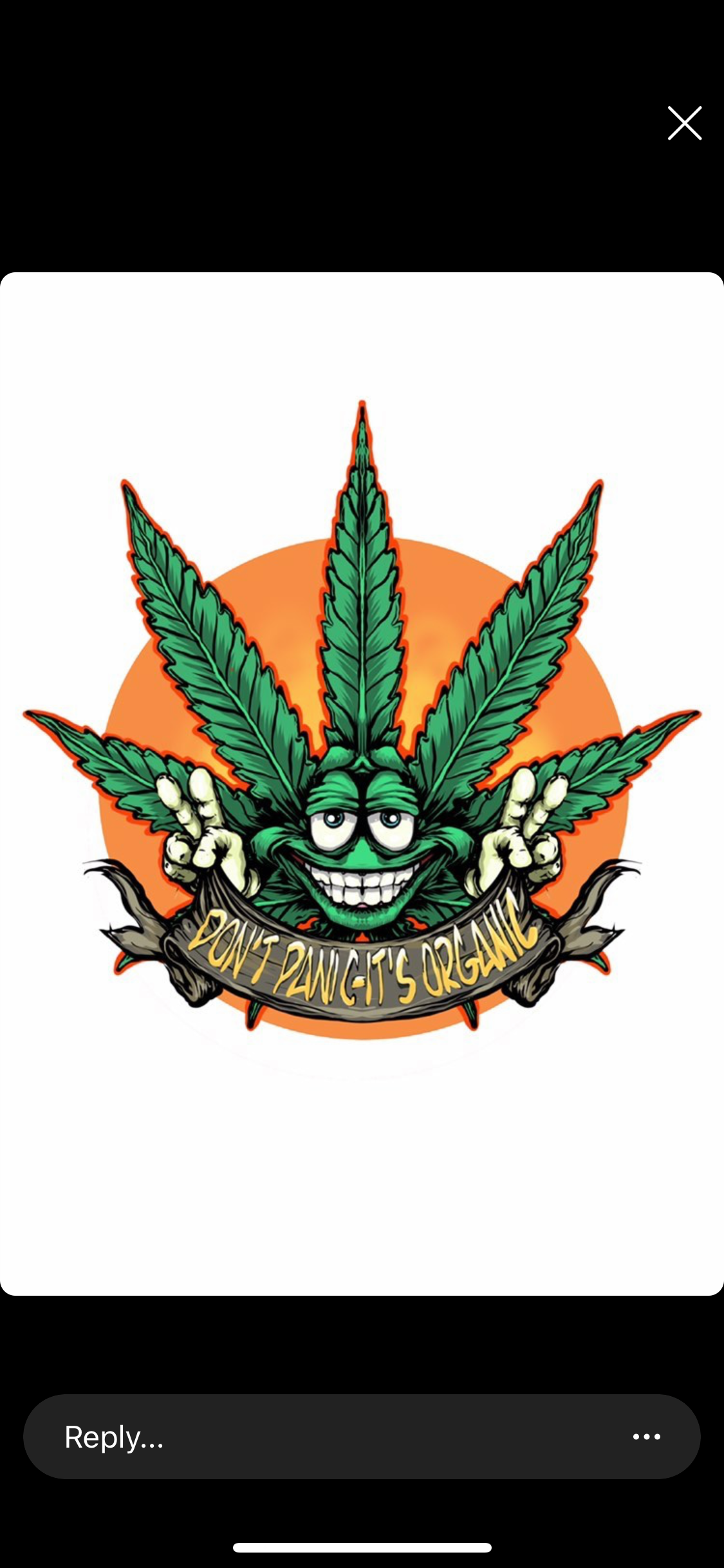 Don’t panic it’s organic sticker - high times purple haze