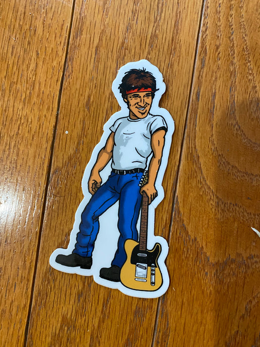 The Boss Bruce Springsteen steve Nazar sticker - E street band