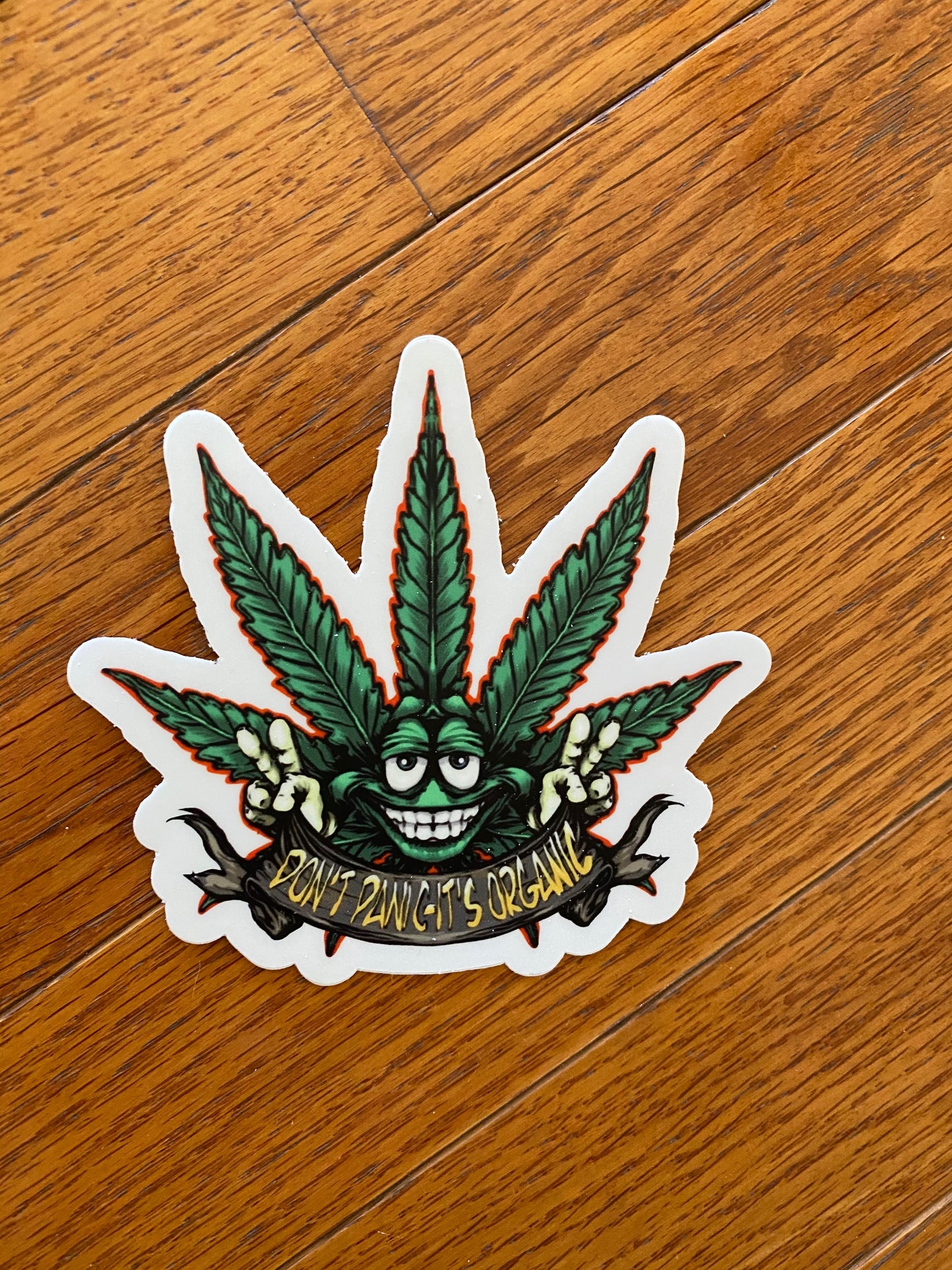 Don’t panic it’s organic sticker - high times purple haze