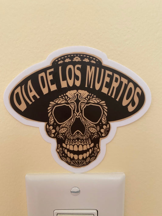 Dia de los muertos Day of the dead sticker Sugar skull couple till death do us apart day of the dead dia de los muertos