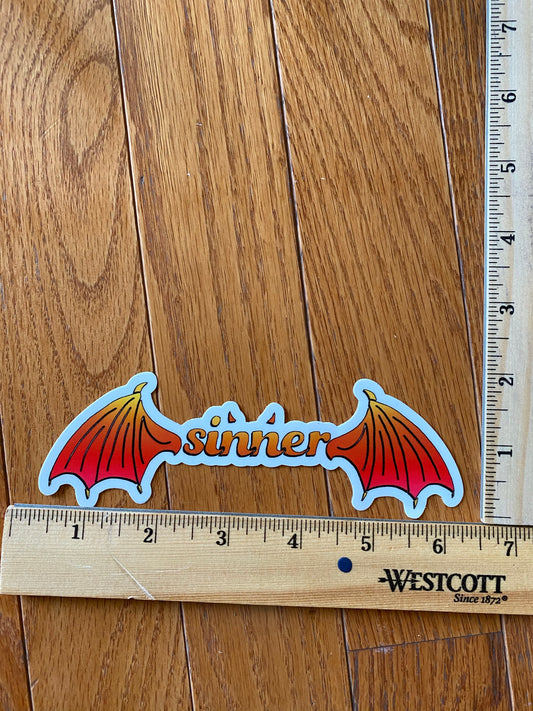 Devil sinner wings sticker - cute devil wings sticker